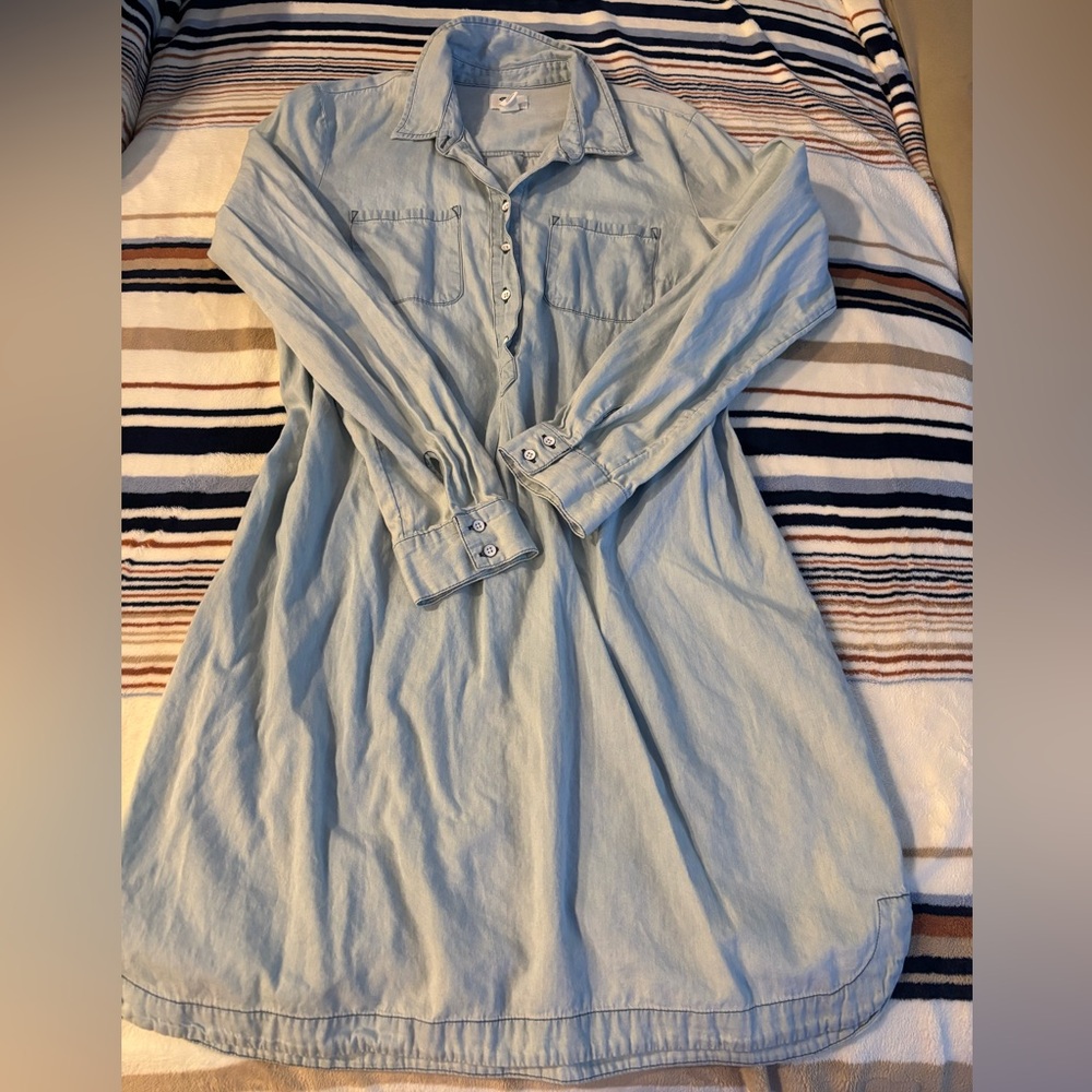 Old Navy Light Blue Long Sleeve Dress
